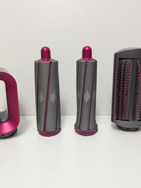 4 GENUINE Dyson Airwrap Attachments Smoothing Nozzel, Brush, Barrels